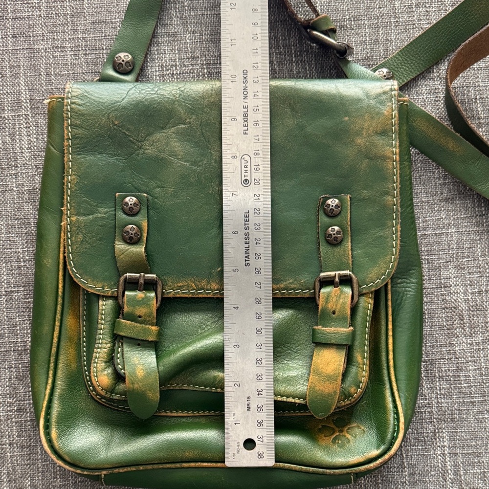 Patricia Nash Green Leather crossbody Bag - Picture 9 of 10